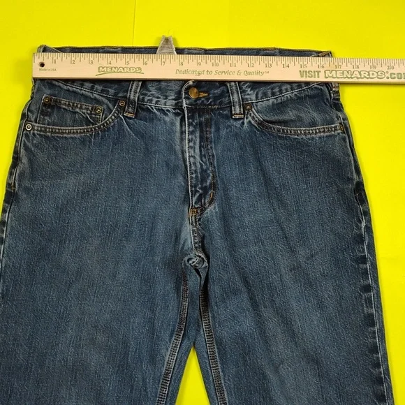 Carhartt Men's Jeans Size 33x32 Loose Fit Denim Blue Jean Workwear - Picture 6 of 12